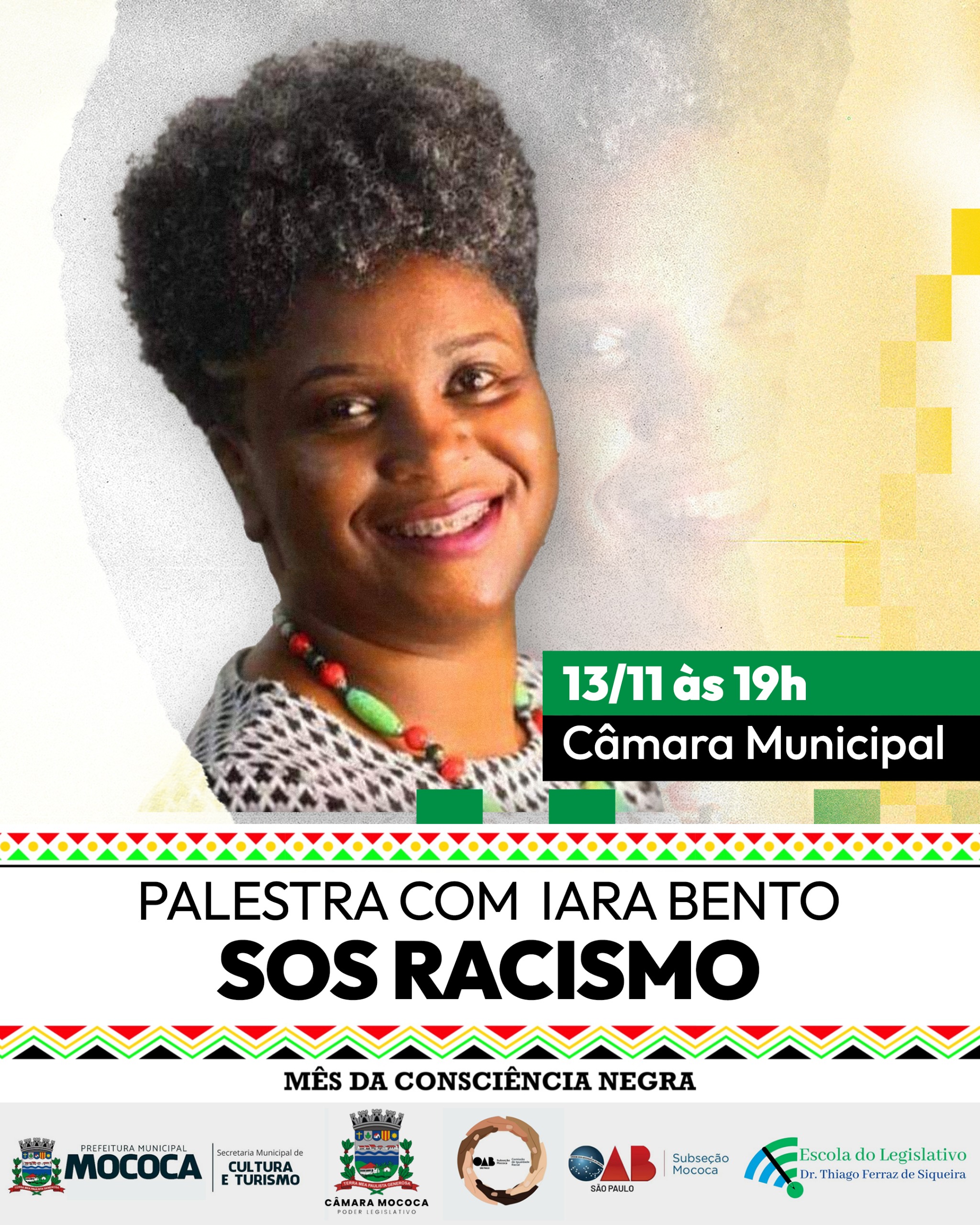 palestra “SOS Racismo” com Iara Bento